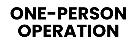 one person operation graphic